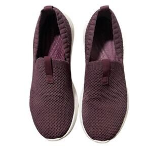 AETREX Angie Maroon Knit Metallic GoldWomen's‎ Sneakers Sizer7.5